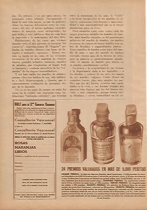 LAMINA BLANCO Y NEGRO 7960: Publicidad del Concurso Vasconcel