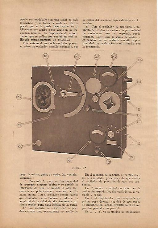 LAMINA BLANCO Y NEGRO 7962: Vista de frente del oscilador de precision