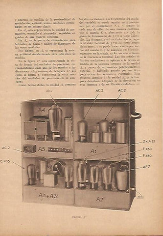 LAMINA BLANCO Y NEGRO 7963: Interior del oscilador de precision