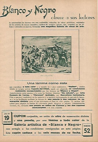 LAMINA BLANCO Y NEGRO 7964: Publicidad de Blanco y Negro
