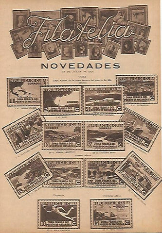 LAMINA BLANCO Y NEGRO 7966: Novedades de Filatelia de Cuba