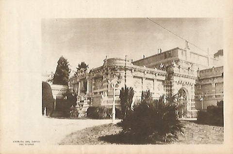 LAMINA BLANCO Y NEGRO 7980: Jardin del Sultan del Yildiz Kiosk en Estambul