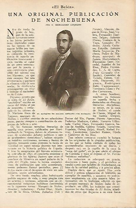 LAMINA BLANCO Y NEGRO 8011: El Marques de Molinspor Madrazo