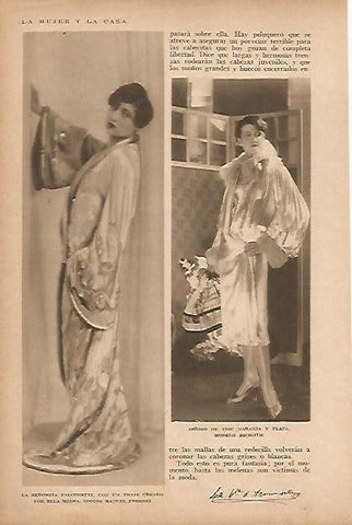 LAMINA BLANCO Y NEGRO 8022: La señorita Falconetti foto de M. Freres