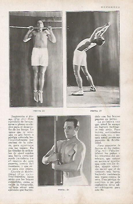 LAMINA BLANCO Y NEGRO 8034: Ejercicios de gimnasia por Rodofo Valentino