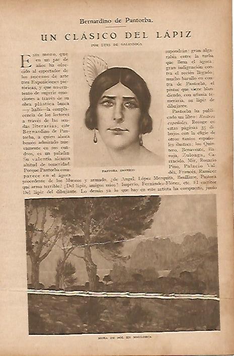 LAMINA BLANCO Y NEGRO 8054: Pastora Imperio