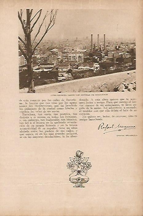 LAMINA BLANCO Y NEGRO 8059: Vista de Barcelona