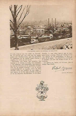 LAMINA BLANCO Y NEGRO 8059: Vista de Barcelona