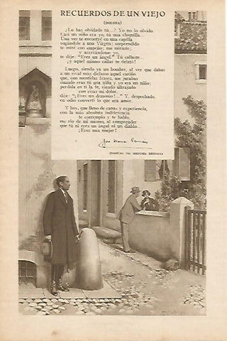 LAMINA BLANCO Y NEGRO 8065: Recuerdos de un viejo dibujo de Mendez Bringa