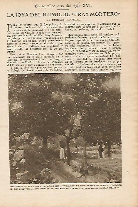 LAMINA BLANCO Y NEGRO 8066: Monasterio de San Quirce en Valladolid