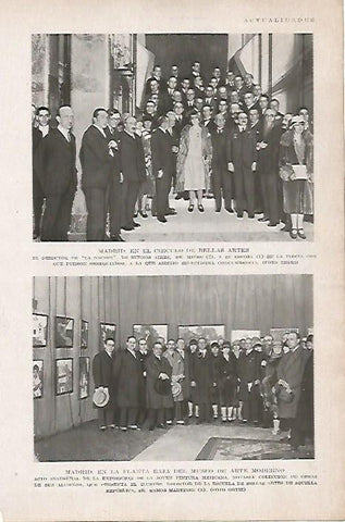 LAMINA BLANCO Y NEGRO 8078: Acto en el Circulo de Bellas Artes de Madrid