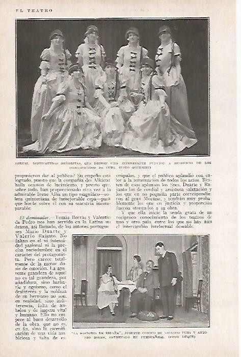 LAMINA BLANCO Y NEGRO 8090: Teatro benefico en Teruel