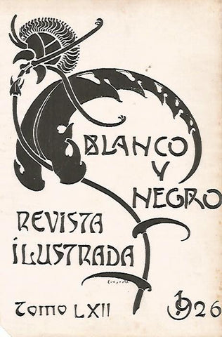 LAMINA BLANCO Y NEGRO 8103: Portada de Blanco y Negro Tomo LXII