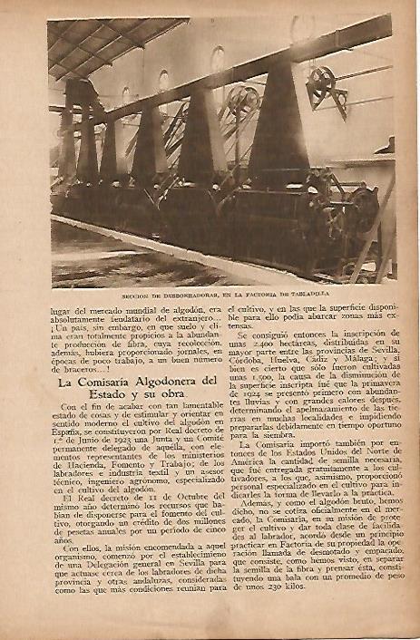 LAMINA BLANCO Y NEGRO 8107: Factoria de algodon de Tabladilla
