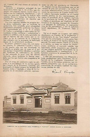 LAMINA BLANCO Y NEGRO 8108: Pabellon de la factoria de Tabladilla para viviendas
