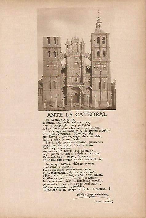 LAMINA BLANCO Y NEGRO 8117: Ante la Catedral por Enquenema y foto de J. Bueno