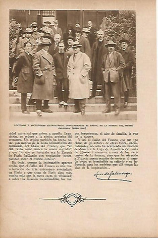 LAMINA BLANCO Y NEGRO 8118: Artistas en el Museo de Galliera