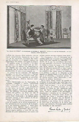 LAMINA BLANCO Y NEGRO 8137: La Venus de Fuego en el Poliorama de Barcelona