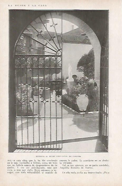 LAMINA BLANCO Y NEGRO 8145: Entrada la Museo Provincial de Cordoba