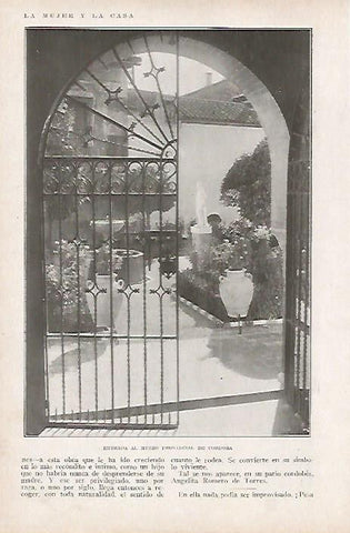 LAMINA BLANCO Y NEGRO 8145: Entrada la Museo Provincial de Cordoba