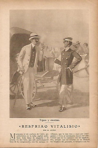 LAMINA BLANCO Y NEGRO 8160: Resfriao Vitalisio por M. Siurot y dibujo de Huertas