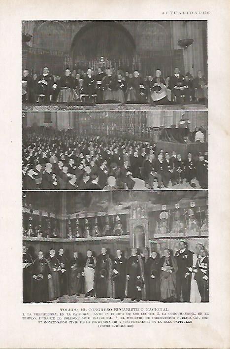 LAMINA BLANCO Y NEGRO 8169: Congreso Eucaristico Nacional en Toledo