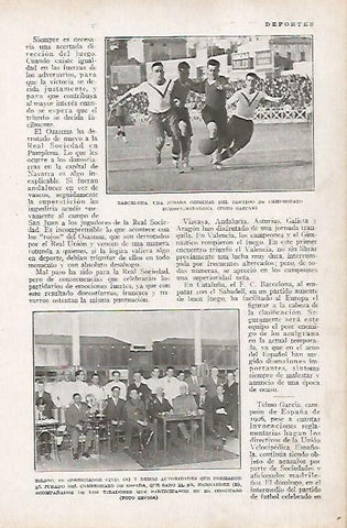 LAMINA BLANCO Y NEGRO 8177: Partido del campeonato Europa - Badalona en Barcelona