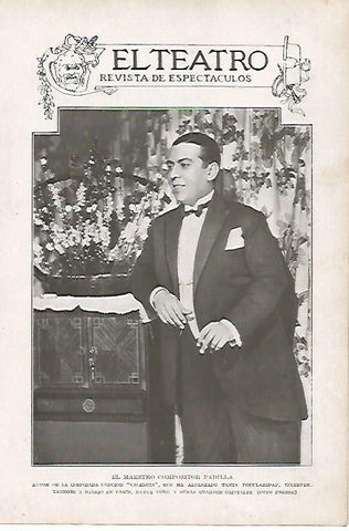 LAMINA BLANCO Y NEGRO 8178: El compositor Padilla