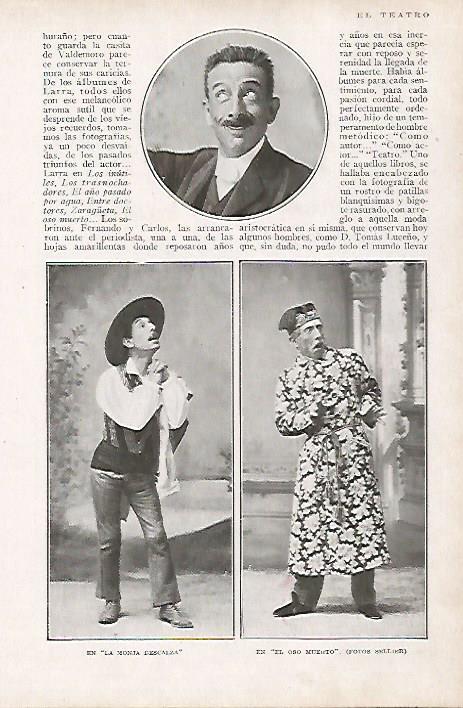 LAMINA BLANCO Y NEGRO 8182: Mariano de Larra caracterizado