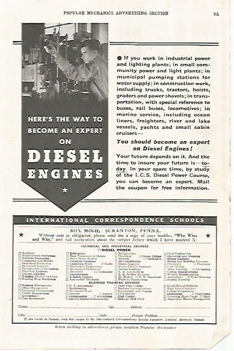 LAMINA 8195: Publicidad de Diesel Engines