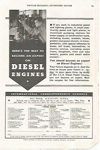 LAMINA 8195: Publicidad de Diesel Engines
