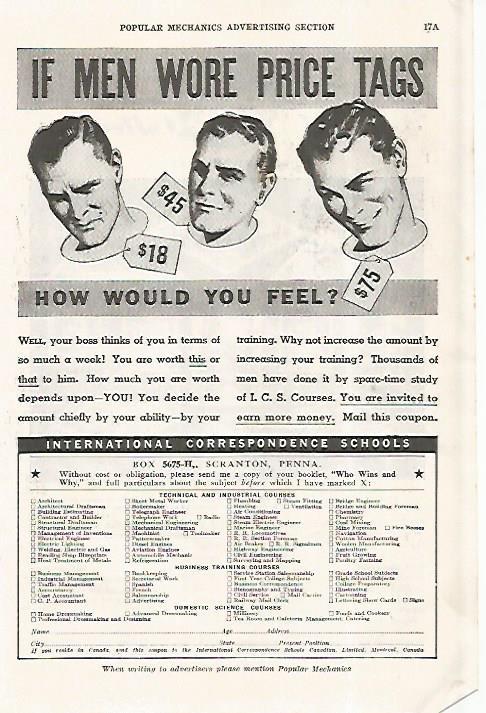 LAMINA 8199: Publicidad de International Correspondence Schools