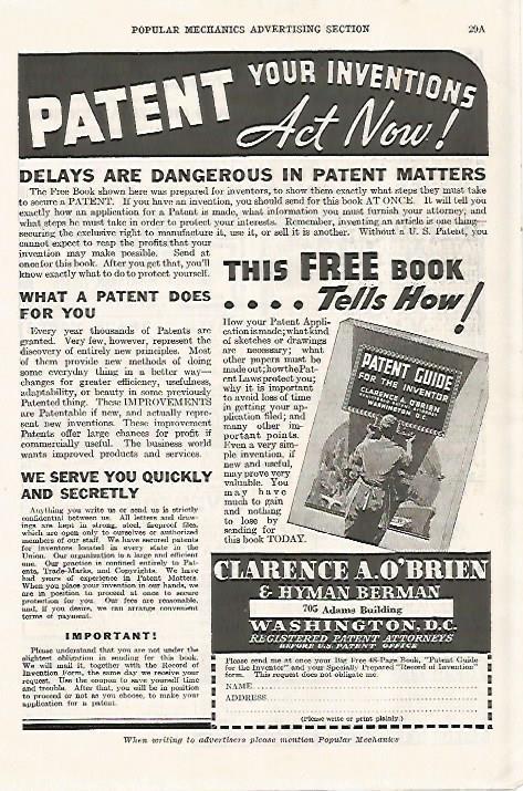 LAMINA 8205: Publicidad de Patent Guide