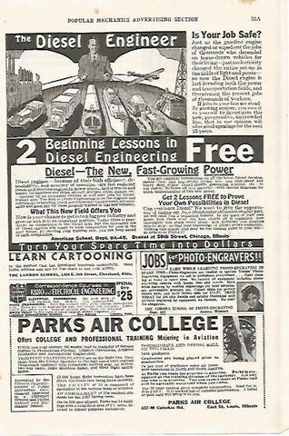 LAMINA 8207: Publicidad de Parks Air College