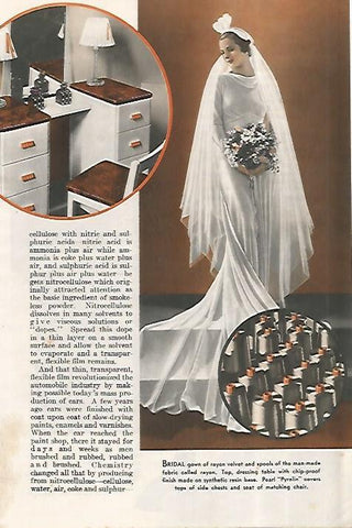 LAMINA 8217: Vestido de novia de terciopelo