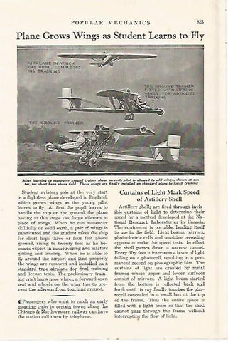 LAMINA 8223: Plane grows wings as student learns to fly