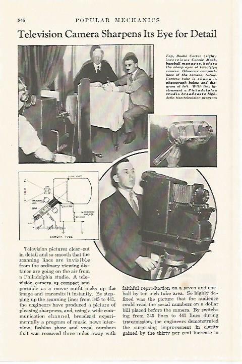 LAMINA 8234: Television camera