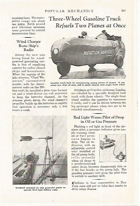 LAMINA 8235: Three Wheel Gasoline Truck