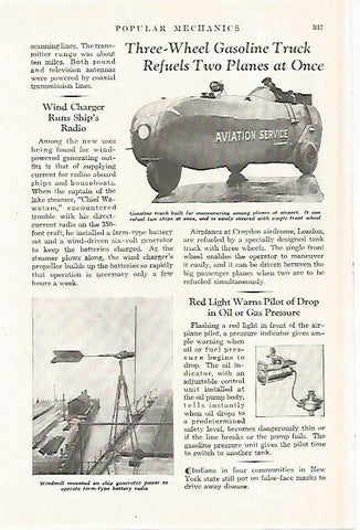 LAMINA 8235: Three Wheel Gasoline Truck