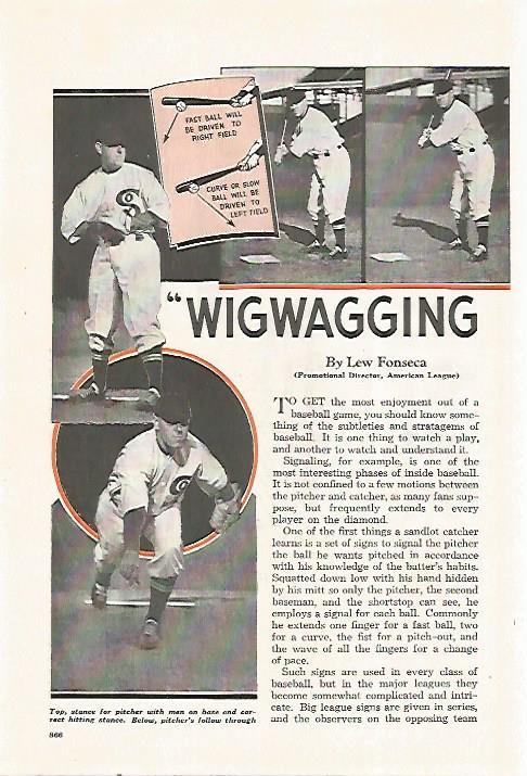LAMINA 8244: Wigwagging by Lew Fonseca
