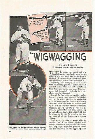 LAMINA 8244: Wigwagging by Lew Fonseca