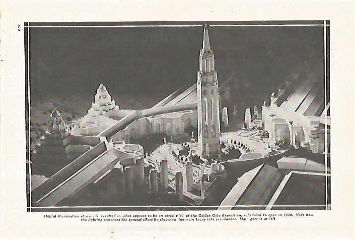 LAMINA 8246: Maqueta del Golden Gate Exposition de 1939
