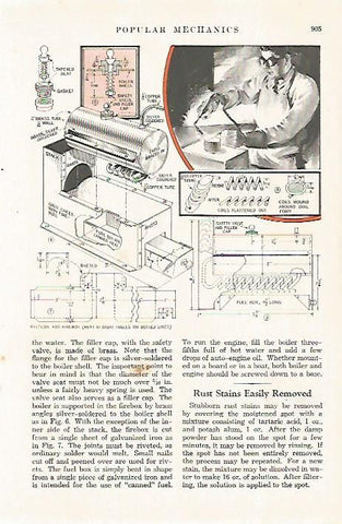 LAMINA 8264: Pattern for firebox