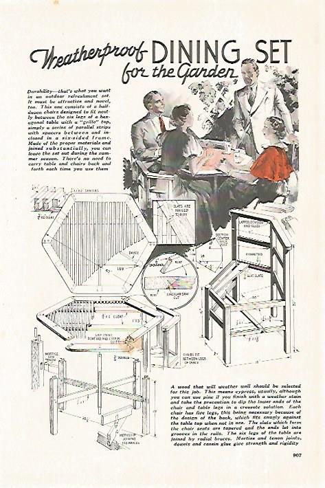 LAMINA 8265: Dining set for the garden