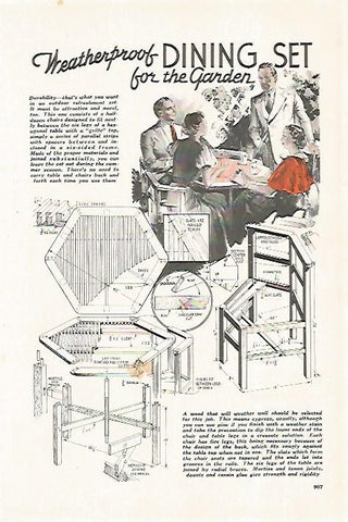 LAMINA 8265: Dining set for the garden