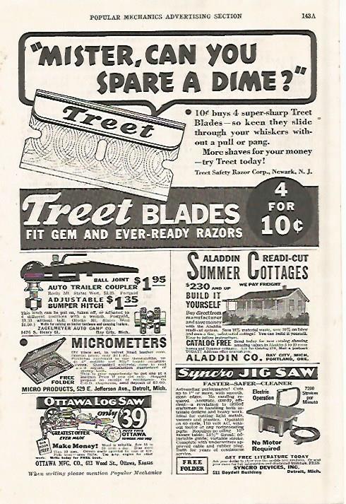LAMINA 8307: Publicidad de Treet blades