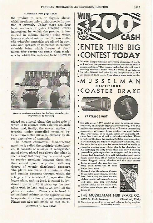 LAMINA 8311: Publicidad de The Musselman Hub Brake Co