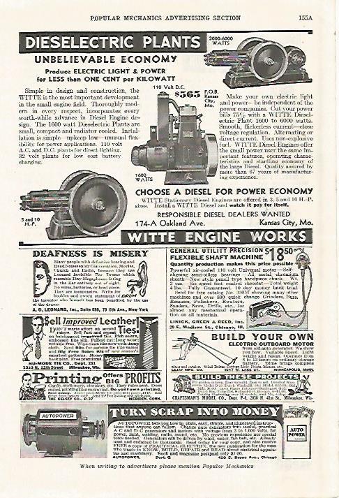 LAMINA 8313: Publicidad de Dieselectric Plants