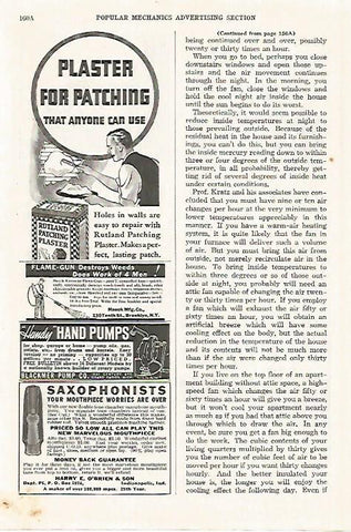 LAMINA 8315: Publicidad de Rutland Patching Plaster