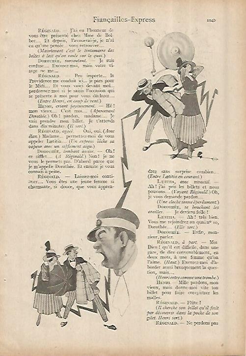 LAMINA 8337: Caricaturas de Dion Clayton Calthrop
